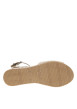 Thumbnail Sandales beiges à talon compensé bas en corde tressée et à boucle à ardillon - Image 5