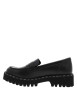 Thumbnail Mocassins noirs à talon décroché bas et à slip-on avec une semelle crantée - Image 2