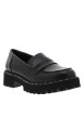 Thumbnail Mocassins noirs à talon décroché bas et à slip-on avec une semelle crantée - Image 3
