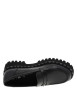 Thumbnail Mocassins noirs à talon décroché bas et à slip-on avec une semelle crantée - Image 4