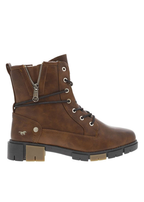 Bottines brunes à talon décroché bas avec un...