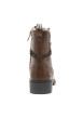 Thumbnail Bottines brunes à talon décroché bas avec un zip et des lacets ronds - Image 6