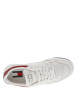 Thumbnail Tennis en cuir blanc à talon plat et à lacets plats blancs avec trous d'aération - Image 4