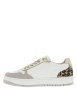 Thumbnail Tennis taupe à talon plat et à lacets plats beige avec monogrammes noirs - Image 2