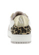 Thumbnail Tennis taupe à talon plat et à lacets plats beige avec monogrammes noirs - Image 6
