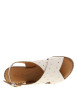 Thumbnail Nu-pieds en cuir écrus à semelle plate et à boucle à ardillon - Image 4