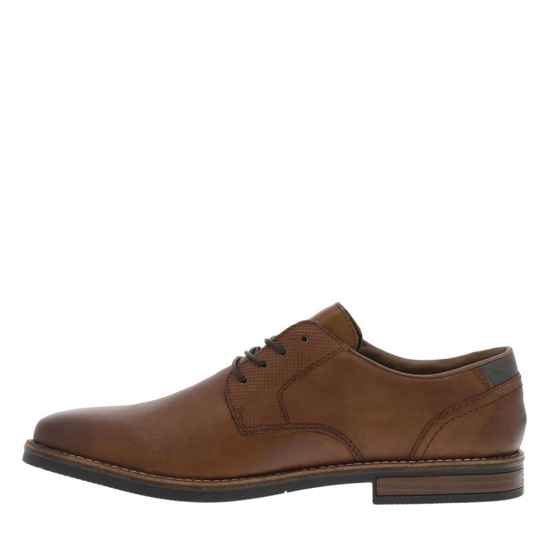 Rieker® - Derbies En Cuir Cognac à Talon Décroché Bas Et à Lacets Ronds Cognac - Cognac