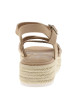 Thumbnail Nu-pieds taupe à talon plateforme avec une boucle à ardillon - Image 6