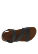 Thumbnail Nu-pieds Lucia noirs avec une boucle ronde métallique et à plateforme - Image 4