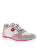 Thumbnail Baskets basses en cuir roses avec un aspect craquelé et une semelle running - Image 3
