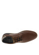 Thumbnail Baskets basses style derbies en cuir cognac avec lacets ronds marine - Image 4