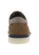 Thumbnail Baskets basses style derbies en cuir cognac avec lacets ronds marine - Image 6