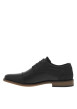 Thumbnail Derbies en cuir noires et marine avec des lacets ronds et un talon plat - Image 2