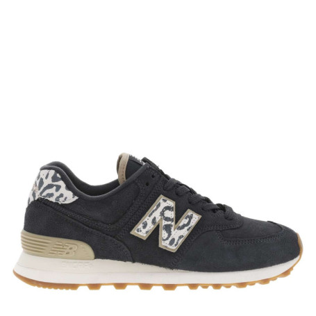 Baskets basses running 574 en cuir nubuck...
