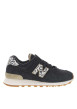 Thumbnail Baskets basses running 574 en cuir nubuck léopard avec des lacets plats