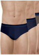 Thumbnail Lot de 3 slips en coton multicolores unis avec une taille élastiquée - Image 6