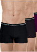 Thumbnail Lot de 3 boxers en coton multicolores à motifs avec le nom de la marque - Image 6