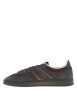 Thumbnail Tennis en cuir chocolat à talon plat avec des lacets et un revêtement doux - Image 2