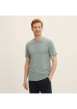 Thumbnail T-shirt en coton gris uni avec une coupe droite et un col rond - Image 4