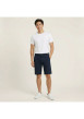 Thumbnail Short Chino en coton marine avec une coupe ajustéeet une taille intermédiaire - Image 3