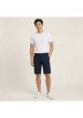 Thumbnail Short Chino en coton marine avec une coupe ajustéeet une taille intermédiaire - Image 4