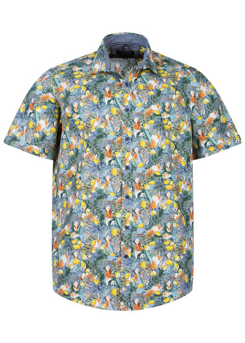 Chemise slim homme bleu