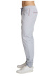 Thumbnail Pantalon chino en coton gris à coupe ajustée pourvu d'une taille élastiquée - Image 3