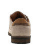 Thumbnail Derbies en cuir beiges à talon décroché bas avec des lacets ronds - Image 8