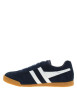 Thumbnail Tennis bleu marine en cuir avec un talon plat et des lacets - Image 2
