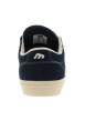 Thumbnail Baskets skate en cuir bleu marine avec un talon plat et des lacets - Image 7