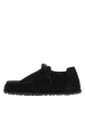 Thumbnail Mocassins en cuir noirs à semelle plate avec des surpiqûres sur l'empeigne - Image 2