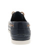 Thumbnail Mocassins bleu marine en cuir avec un talon plat et des lacets - Image 7