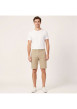 Thumbnail Short chino en coton beige uni avec une coupe droite et de multiples poches - Image 4