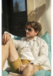 Thumbnail Chemise en coton blanche à rayures pourvue d'un col français - Image 6