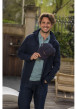 Thumbnail Jean en coton bleu nuit avec une coupe droite et une braguette boutonnée - Image 9