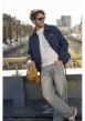 Thumbnail T-shirt en coton écru à coupe droite pourvu d'un col rond côtelé - Image 6