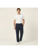 Thumbnail Pantalon chino marine à plis pourvu d'une coupe droite et de poches plaquées - Image 7