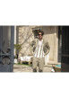 Thumbnail Blouson en coton kaki à coupe ajustée pourvu d'un col chemise - Image 8