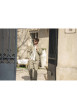 Thumbnail Blouson en coton kaki à coupe ajustée pourvu d'un col chemise - Image 9