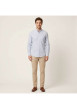 Thumbnail Chemise bleu clair unie avec une coupe droite et à manches longues - Image 4