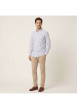 Thumbnail Chemise bleu clair unie avec une coupe droite et à manches longues - Image 5