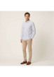Thumbnail Chemise bleu clair unie avec une coupe droite et à manches longues - Image 6