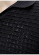 Thumbnail Polo en coton biologique noir à coupe droite pourvu d'un col à revers - Image 2