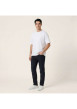 Thumbnail T-shirt en coton blanc imprimé à coupe droite pourvu d'un col rond - Image 8