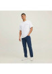 Thumbnail T-shirt en coton blanc imprimé avec une coupe droite et un col rond - Image 4