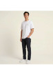Thumbnail T-shirt en coton blanc imprimé avec un col rond et des manches courtes - Image 8