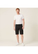 Thumbnail Short cargo en coton noir uni avec une coupe droite et 6 poches - Image 7