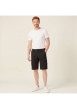 Thumbnail Short cargo en coton noir uni avec une coupe droite et 6 poches - Image 8