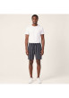 Thumbnail Short jogging marine à rayures pourvu d'une taille élastiquée - Image 4