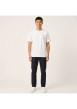 Thumbnail T-shirt en coton blanc à imprimé avec une coupe droite et un col rond - Image 3